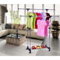 DOUBLE POLE TELESCOPIC CLOTHES RACK