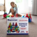 Magnescape 100pc Magnetic Tiles Building Toy Set - Slightly Used