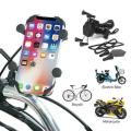 X-Grip Motorcycle Bike Mobile Phone Holder Mount Charger USB 5V 2A - Brand New