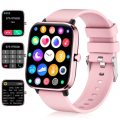QS08 Bluetooth Smart Watch Pink Thermometer Blood Pressure Fitness Monitor - Brand New