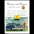 HUDSON (CAR) ADVERT. 1946. Authentic. 70 Years Old. 35 x 27 cm.
