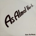 Koos du Plessis - AS ALMAL VER IS. LP. (VG+/VG+). Koos se 2e album. Inhuis INH  006. Skaars in LP.