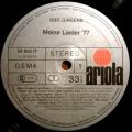 Udo Jürgens - MEINE LIEDER 77. 33 rpm. 12` vinyl LP record (NM/NM) 1977. German release Funk / Soul.