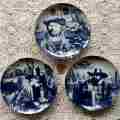 3 DELFT COLLECTOR`s LIMITED EDITION PLATES. Oude Molen Dutch History Series.  (3 auctioned in 1 lot)