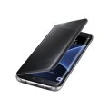 Galaxy S7 SView Flip Clear Cover, Samsung Official Genuine Case (Black)