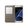 Samsung Galaxy S7 Case S-View Flip Cover - Gold (NOT for S7 EDGE)