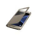 Samsung Galaxy S7 Case S-View Flip Cover - Gold (NOT for S7 EDGE)