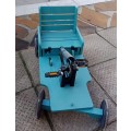 Deluxe hand-crafted go-kart with adjustable seat.
