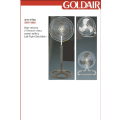 Goldair - 18 Inch Pedestal High Velocity 3 In 1 Floor Fan NEW