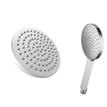Shind Round 9` Rainfall Shower with Shower Head Combo - Silver High Quality