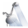 Shind Round 9` Rainfall Shower with Shower Head Combo - Silver High Quality
