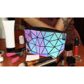 Portable Holographic And Reflective Makeup Zipper Purse Pouch Colour Changing