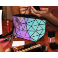 Colour Changing Portable Holographic And Reflective Makeup Zipper Purse Pouch New
