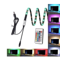 2M USB TV RGB LED 5050 Strip Light 16 Colours With Remote Control