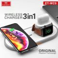 10W 3 in 1 Wireless Fast Charger
