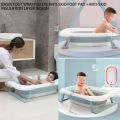 Indoor & Outdoor Non-Slip Space saving  Folding Baby Bathtub