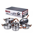 12pcs Stainless Steel Cookware Pot new Type Cookware Set