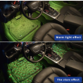 4X LED Remote Wireless Car Neon Interior Lights