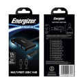 Energizer Usb-C to Enzr Usb-a 3.0 Enzr Usb-C Hub Black