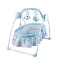 Baby cradle electric smart automatic swing baby crib - Blue
