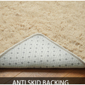 Light fluffy shaggy rug/carpet - Beige - 200CM X 150CM