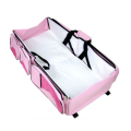 3 in 1 Portable Bassinet Diaper Change Station Sleeper Bag - Pink