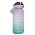 Water Bottle with Motivational Time Markers - 2L - LILAC PURPLE