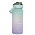 Water Bottle with Motivational Time Markers - 2L - LILAC PURPLE