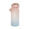 Water Bottle with Motivational Time Markers - 2L - LILAC PURPLE