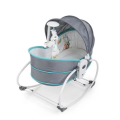5-in-1 Rocking Bounce Chair with Removable Bassinet and Melody - Blue - DEMO