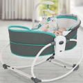 5-in-1 Rocking Bounce Chair with Removable Bassinet and Melody - Blue - DEMO
