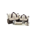 Multifunction Baby Diaper Bag Set - Coffee (Set of 5)