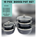 Bosch Die-Cast - Set 10 Granite Non-Stick Cookware Set - Brown
