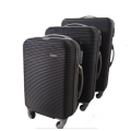 Hard Outer Shell Travel Luggage Set - 3 Piece - Black - Premium Quality Brand New