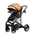 Belecoo Luxury Travel System 2 in 1 - PU Brown With Black Frames Display Unit.  READ DESCRIPTION