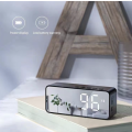 Alarm Clock Bluetooth Speaker with FM Radio & temperature display - Black