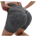 Gym Shorts for Women - High Waisted - Butt Lifting Yoga Pants - Grey - S-M Size
