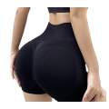 Gym Shorts for Women - High Waisted, Butt Lifting Yoga Pants - Black - S-M