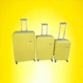 Latest Fashion Fancy Design High Quality Hard Outer Shell 3 in 1 Travel Luggage Set - Yellow