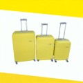Latest Fashion Fancy Design High Quality Hard Outer Shell 3 in 1 Travel Luggage Set - Yellow