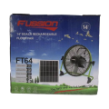 Fussion 14` Inch Rechargeable Solar Floor Fan With Free Solar Panel High Quality Brand New