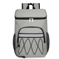 Portable Insulated Leakproof Cooler Bag Large  Lunch Picnic Bag Backpack - Grey