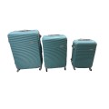 31 Inch Big Sizes 3 Piece Travel Luggage Set High Quality Hard Outer Shell - Blue Demo