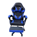 Rex M PU Leather Ergonomic Reclinable Gaming Chair with Adjustable Leg Rest - Blue - Display Unit