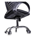 Ergonomic Mesh 360° Swivel Office Chair With Armrest - Black - DEMO DISPLAY UNIT