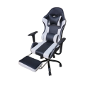 REX M Big Size High Back Reclinable Gaming Chair with Footrest and Arm Rest - White