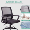 OSLO Adjustable Height Office Chair Ergonomic Mesh Swivel Steel base Extra Thick 8cm Cushion - NEW