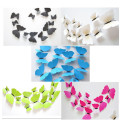 White 6Pcs 3D Butterfly Wall Stickers PVC Self Adhesive Wallpaper Colorful Butterfly Wall Sticker