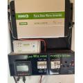 1000W/24V Off-grid Solar Home Power Station + 2 x 100A 12V batteries. (1000W Pure sine Inverter)