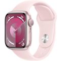 Apple Watch Series 9 41mm Aluminum Case with Pink Sport Band (GPS)
